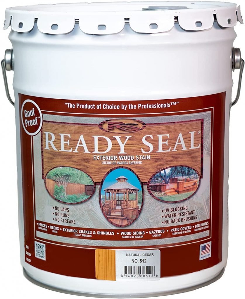07. Ready Seal 512 5-Gallon Pail Natural Cedar Exterior Stain and Sealer for Wood