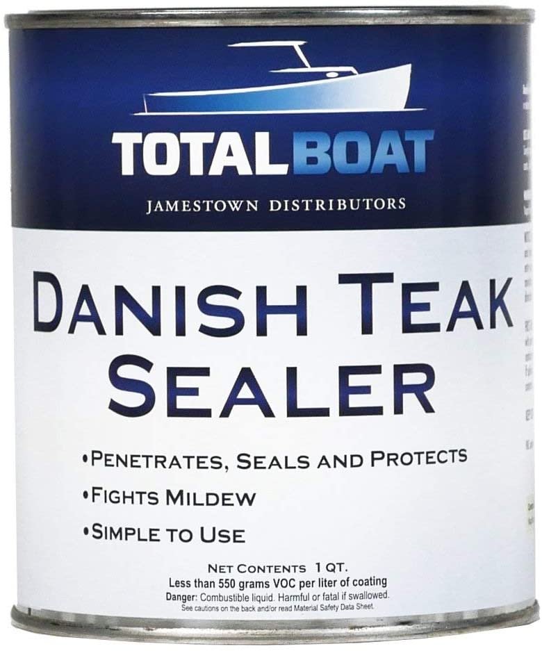 08. TotalBoat Danish Teak Sealer - Marine Grade Wood Sealer Oil